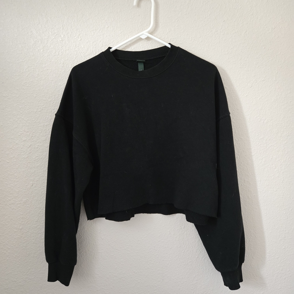 Wild Fable Black Cropped Hoodie